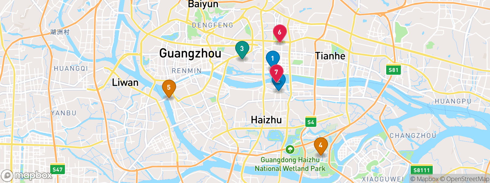 Guangzhou Suggestions Map
